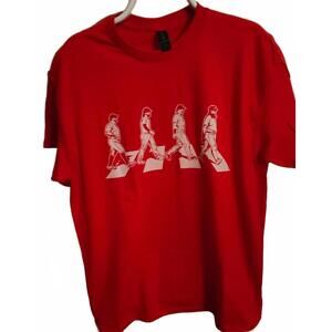 Philadelphia Phillies Beatles Abbey Rd Gildan T-Shirt - Schwarber, Harper - NWOT